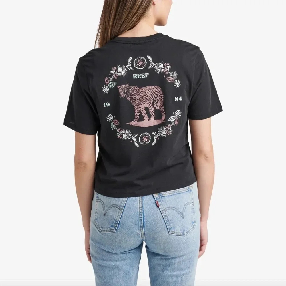 Reef Kai Cropped Tee, black - Picture 3 of 8
